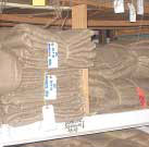 Domestic Landscape Burlap Square